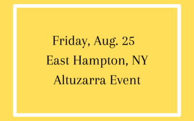 Friday, Aug. 25  – East Hampton, NY  –  Altuzarra Event