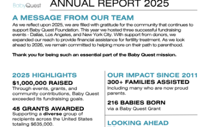 Baby Quest Annual Report 2025