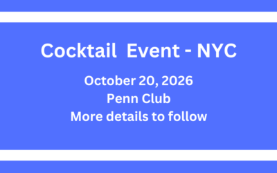 Oct 20 – Cocktail Event – NYC